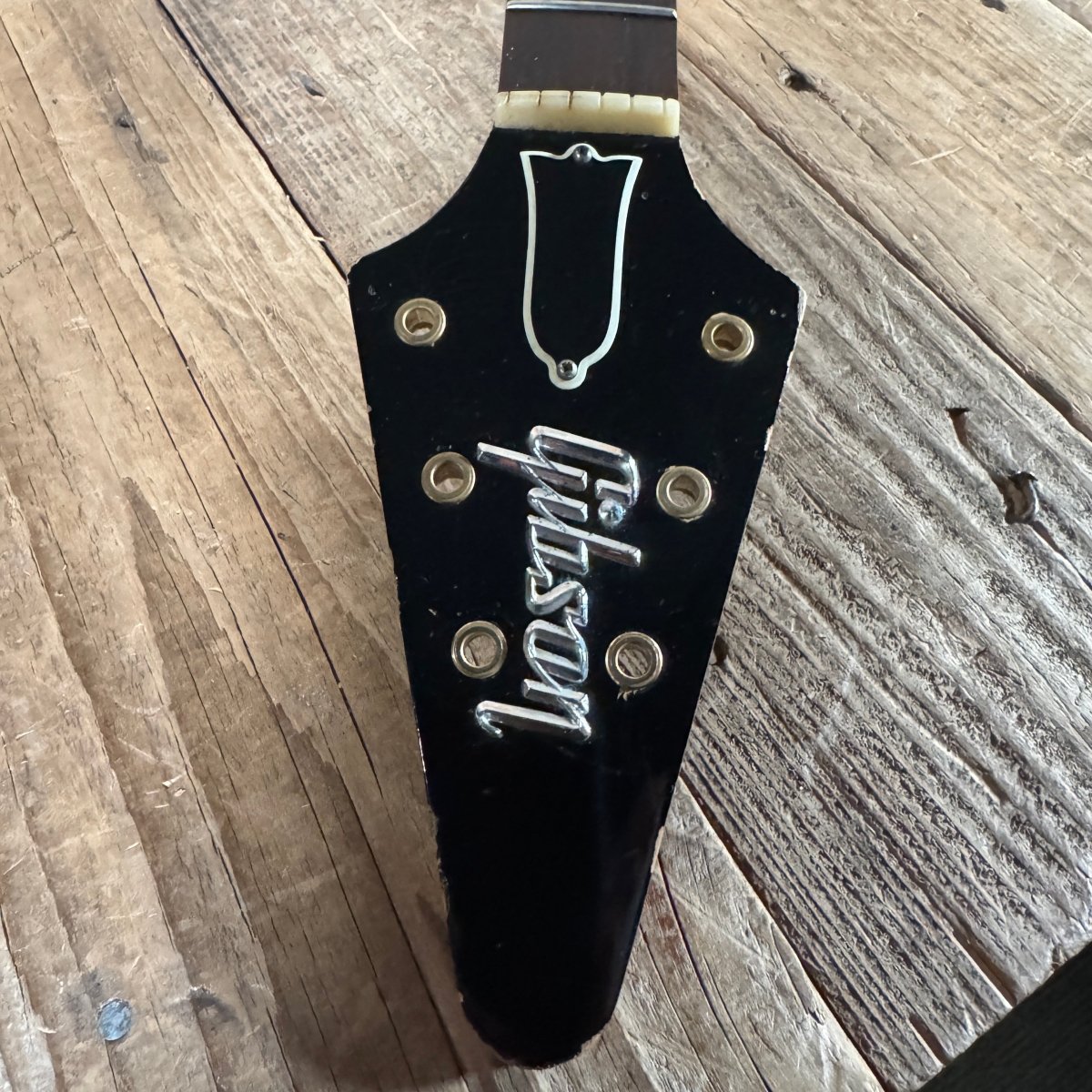 SOLD - Brian Monty 1958 Flying V replica Natural - Mahar's Vintage Guitars