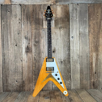 SOLD - Brian Monty 1958 Flying V replica Natural - Mahar's Vintage Guitars