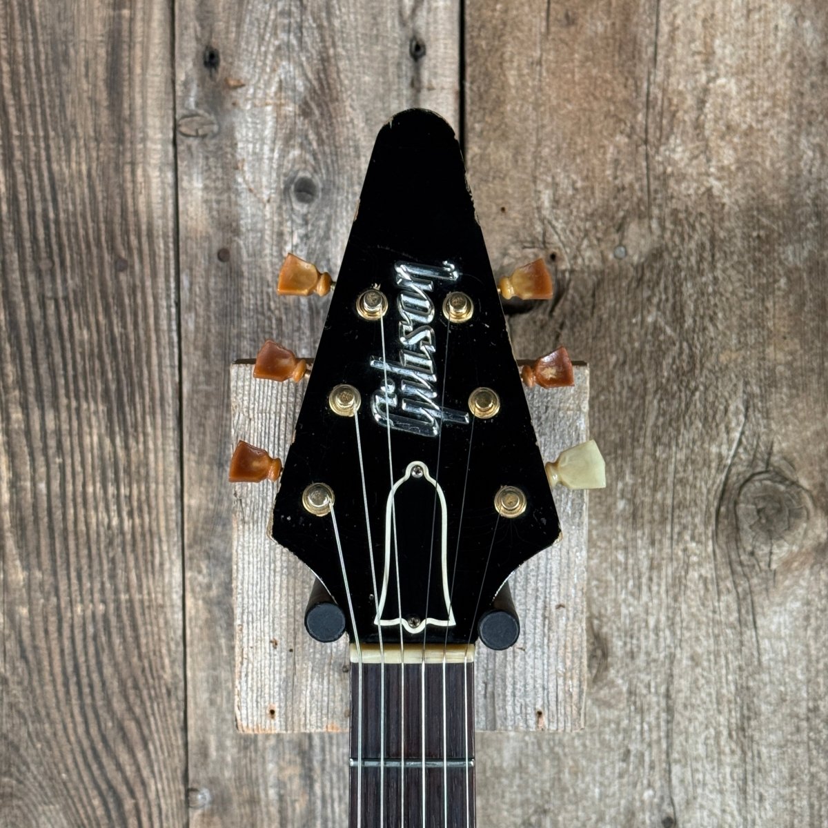 SOLD - Brian Monty 1958 Flying V replica Natural - Mahar's Vintage Guitars