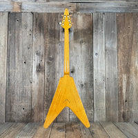SOLD - Brian Monty 1958 Flying V replica Natural - Mahar's Vintage Guitars