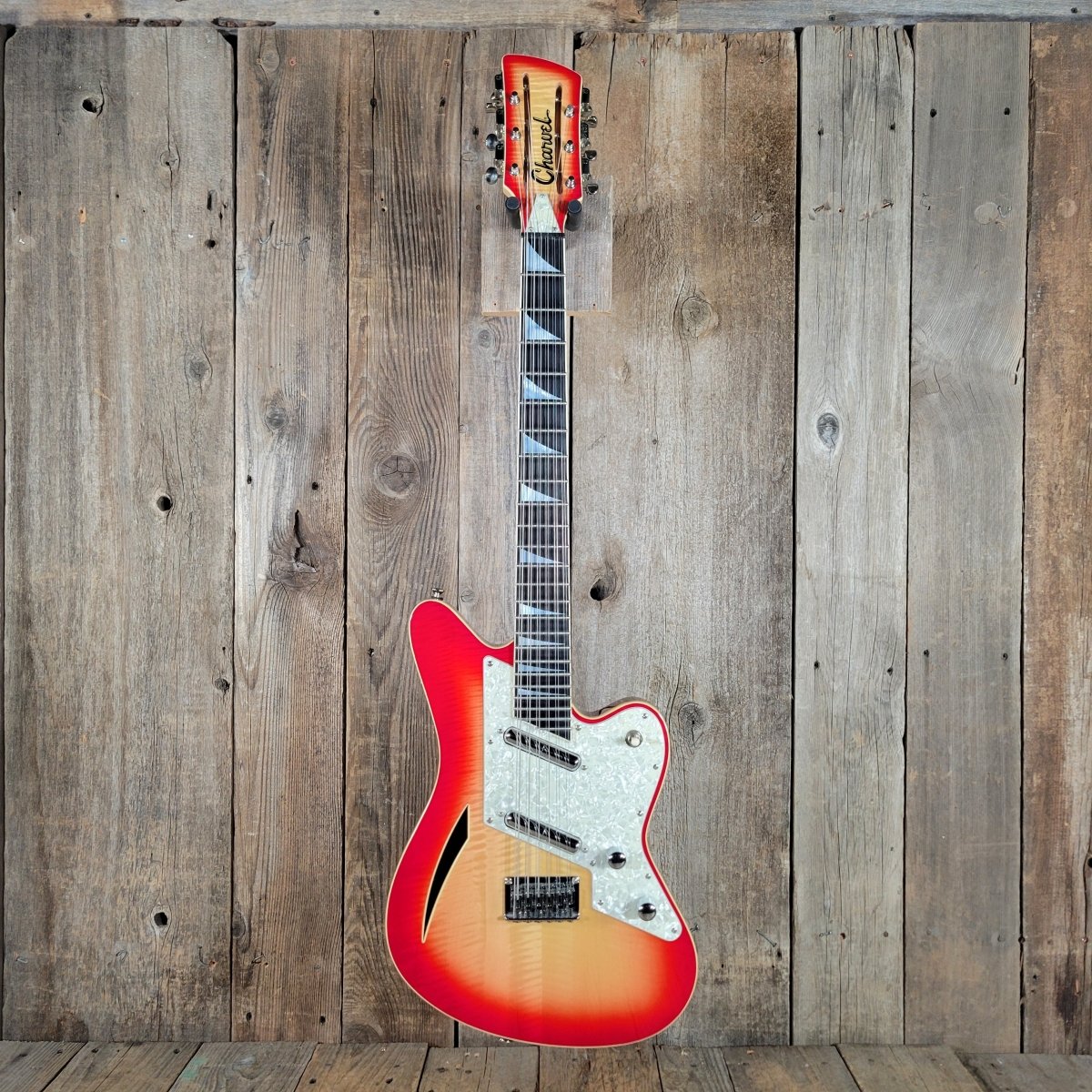 SOLD - Charvel 1990s Surfcaster XII – Vintage 12 - String Electric Guitar with Lipstick Pickups, Rare Japan Model - Mahar's Vintage Guitars