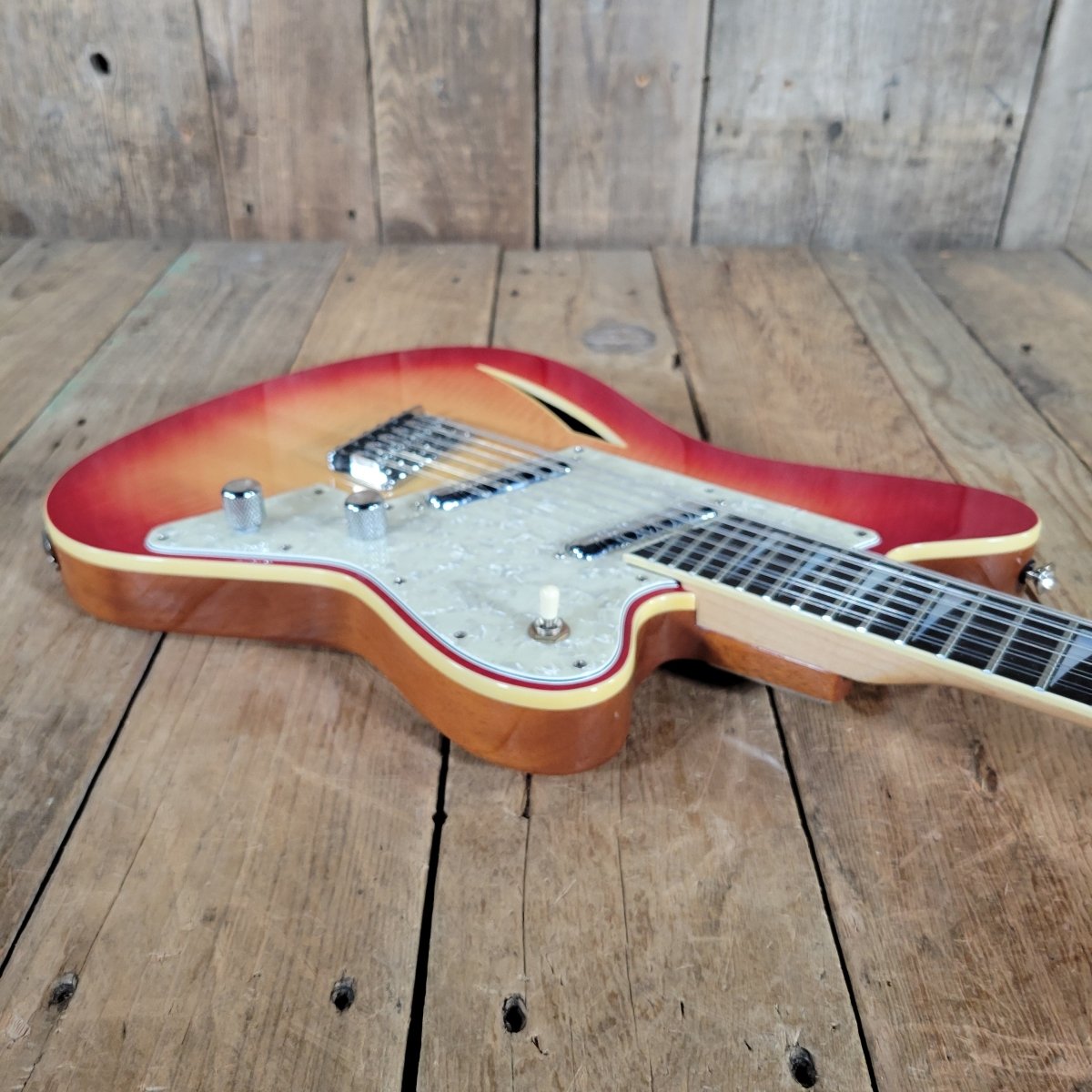 SOLD - Charvel 1990s Surfcaster XII – Vintage 12 - String Electric Guitar with Lipstick Pickups, Rare Japan Model - Mahar's Vintage Guitars