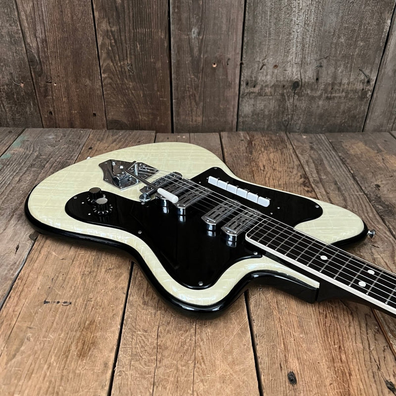 SOLD - Crucianelli Supreme 1964 Textured Pearl - Mahar's Vintage Guitars