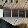 SOLD - Danelectro Double Neck Baritone and Guitar 2001 Black Burst with Case - Mahar's Vintage Guitars