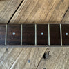 SOLD - Danelectro Double Neck Baritone and Guitar 2001 Black Burst with Case - Mahar's Vintage Guitars