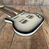SOLD - Danelectro Double Neck Baritone and Guitar 2001 Black Burst with Case - Mahar's Vintage Guitars