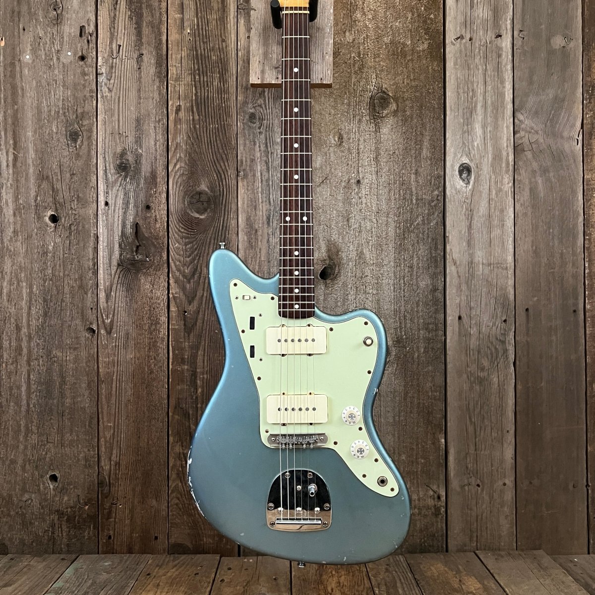 SOLD - Danocaster "Freakin" Era Jazzmaster 2008 Ocean Turquoise - Mahar's Vintage Guitars