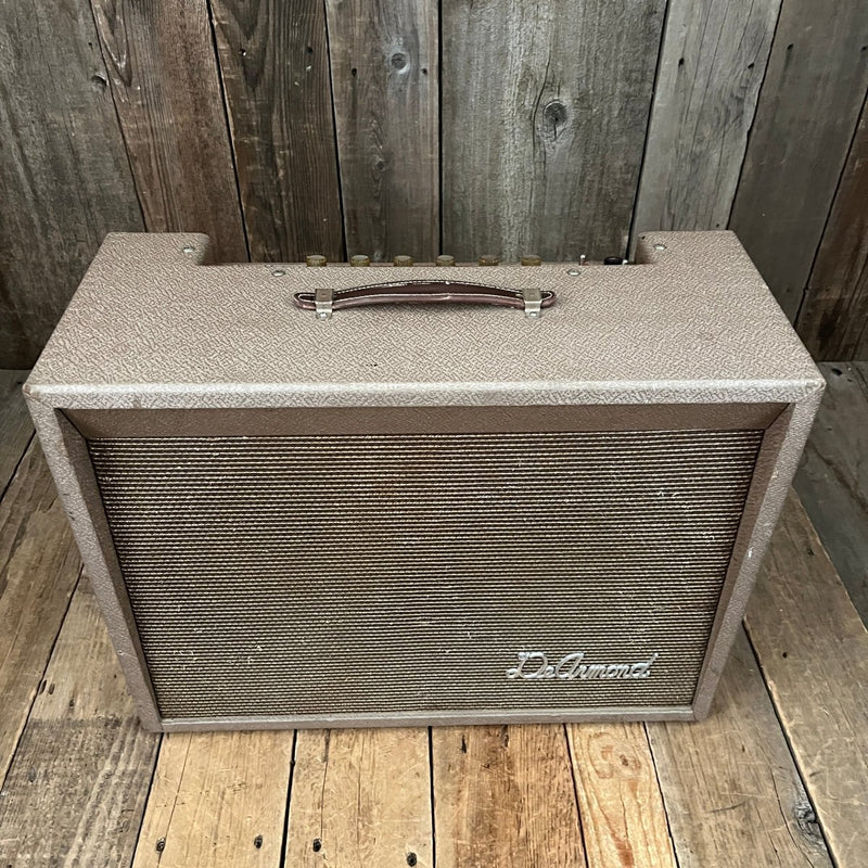 SOLD - DeArmond R25T 2x10" Amplifier 1960 Brown - Mahar's Vintage Guitars