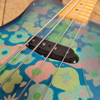 SOLD - Fender '54 Reissue Precision Bass Blue Floral Crafted in Japan 2002 - 2004 OPB - 54 CIJ - Mahar's Vintage Guitars