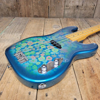 SOLD - Fender '54 Reissue Precision Bass Blue Floral Crafted in Japan 2002 - 2004 OPB - 54 CIJ - Mahar's Vintage Guitars