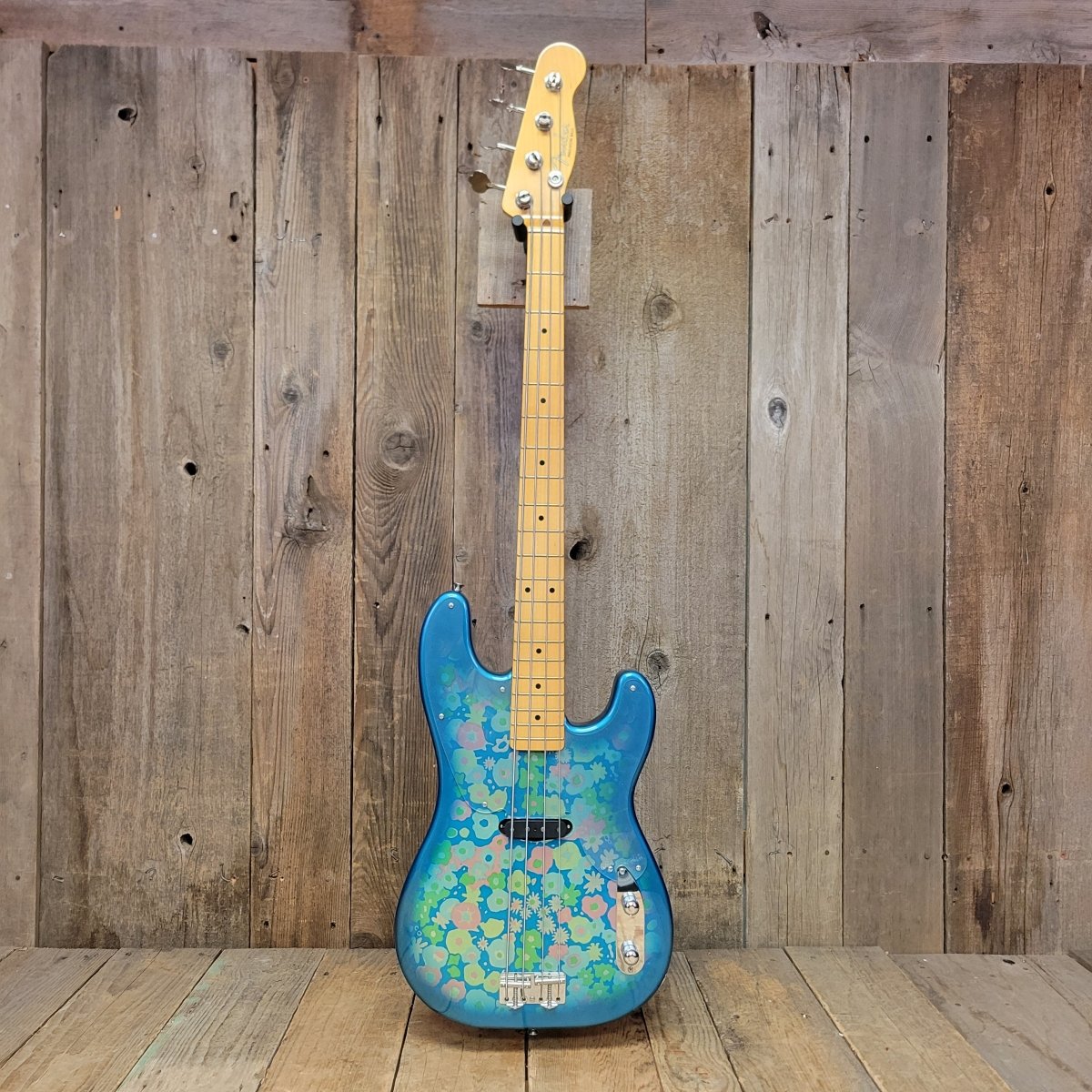 SOLD - Fender '54 Reissue Precision Bass Blue Floral Crafted in Japan 2002 - 2004 OPB - 54 CIJ - Mahar's Vintage Guitars