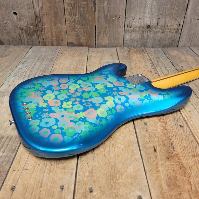 SOLD - Fender '54 Reissue Precision Bass Blue Floral Crafted in Japan 2002 - 2004 OPB - 54 CIJ - Mahar's Vintage Guitars