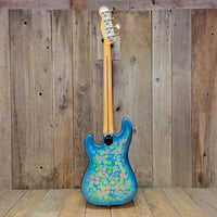 SOLD - Fender '54 Reissue Precision Bass Blue Floral Crafted in Japan 2002 - 2004 OPB - 54 CIJ - Mahar's Vintage Guitars