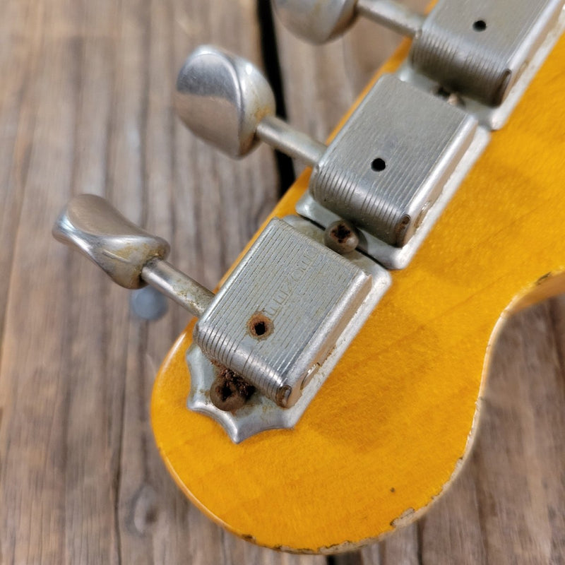 SOLD - Fender 62 Telecaster Relic Custom Double Bound Custom Shop 2022 White - Mahar's Vintage Guitars