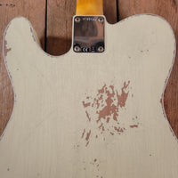 SOLD - Fender 62 Telecaster Relic Custom Double Bound Custom Shop 2022 White - Mahar's Vintage Guitars