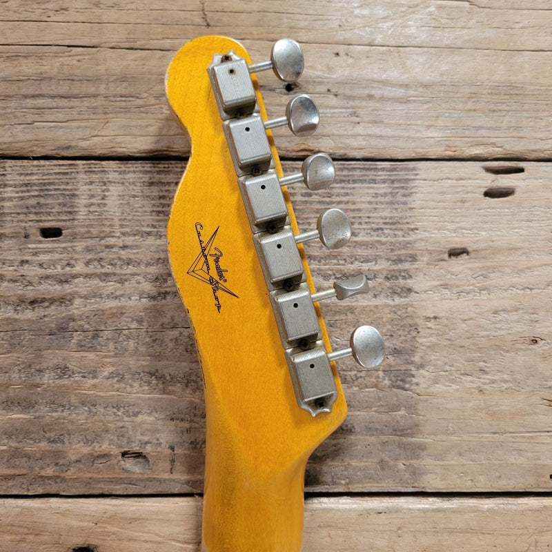 SOLD - Fender 62 Telecaster Relic Custom Double Bound Custom Shop 2022 White - Mahar's Vintage Guitars
