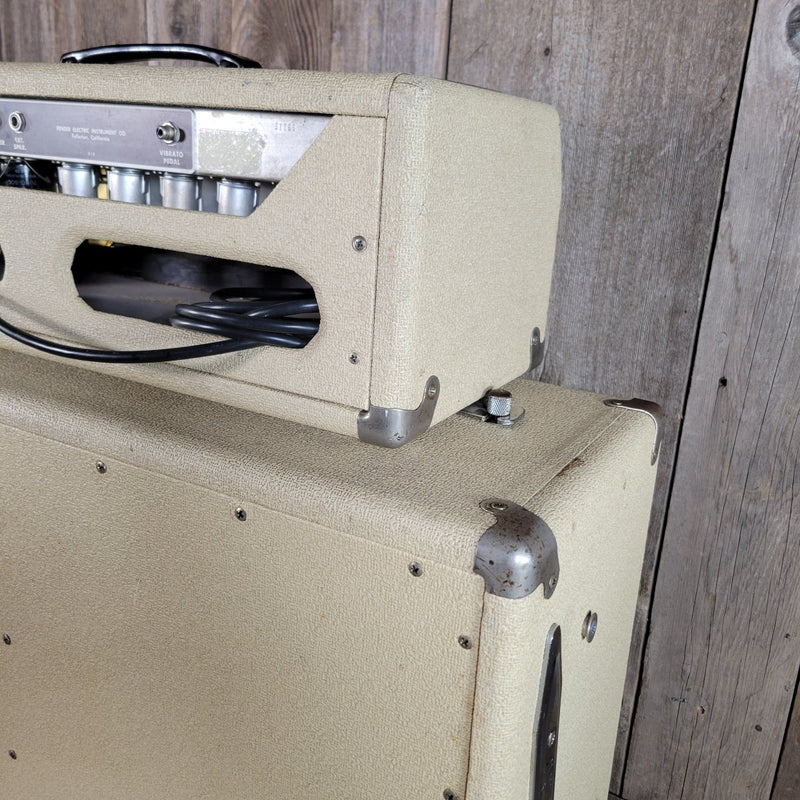 SOLD - Fender Bandmaster 6G7 - A 1962 Blond Head and Cabinet - Mahar's Vintage Guitars