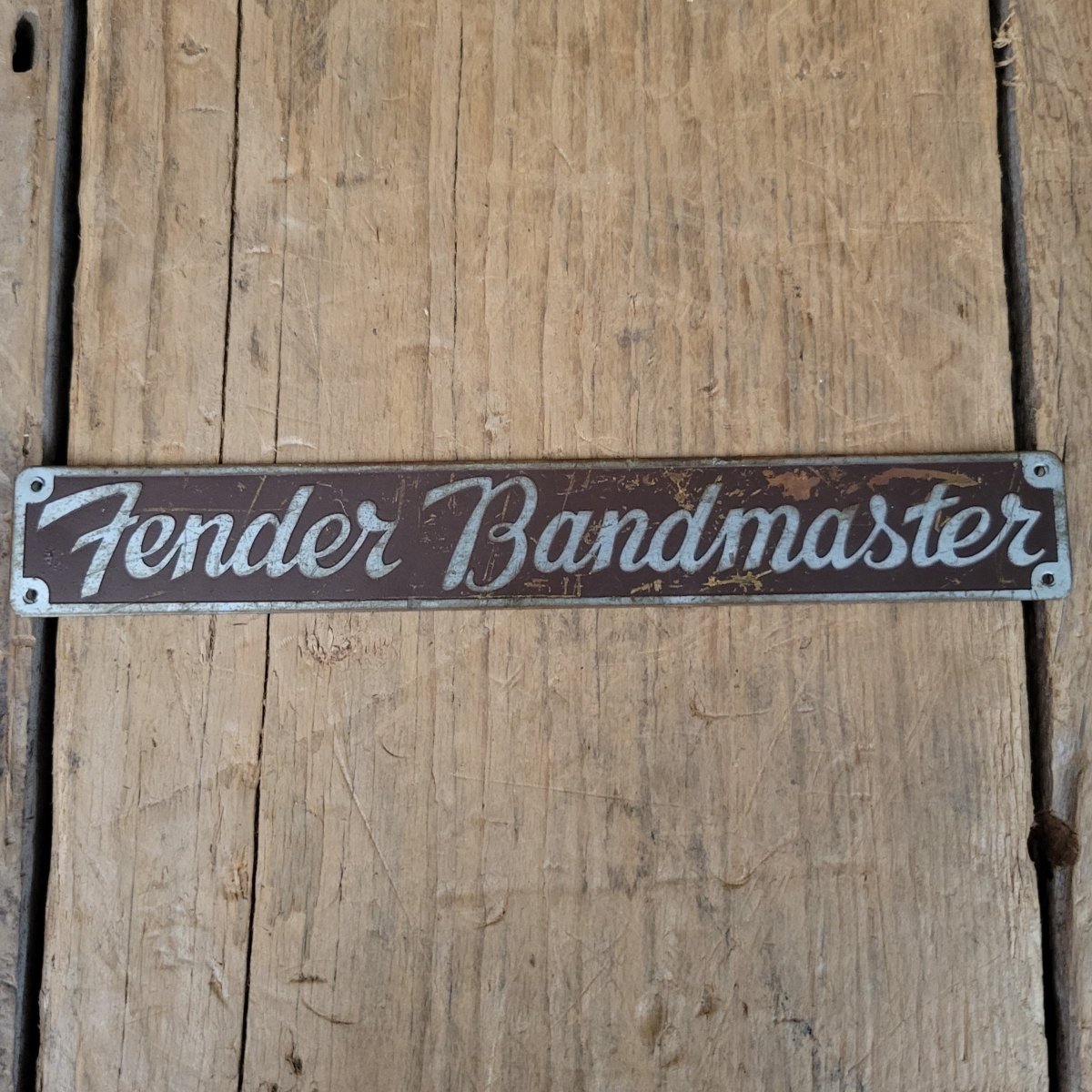 SOLD - Fender Bandmaster Logo Tweed Era Vintage 1950s - Mahar's Vintage Guitars