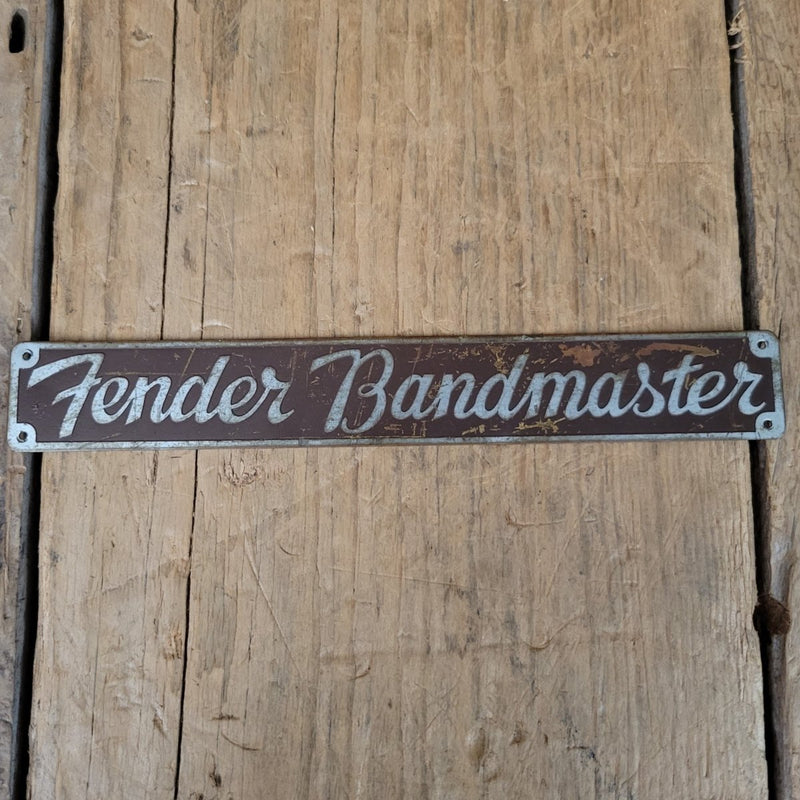 SOLD - Fender Bandmaster Logo Tweed Era Vintage 1950s - Mahar's Vintage Guitars