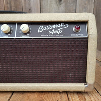SOLD - Fender Bassman Amp Head 6G6 - B Blond Tolex Oxblood Grille 1962 - Mahar's Vintage Guitars