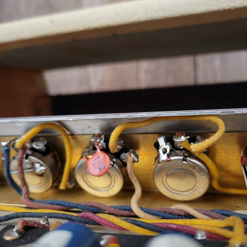 SOLD - Fender Bassman Amp Head 6G6 - B Blond Tolex Oxblood Grille 1962 - Mahar's Vintage Guitars