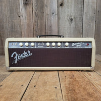 SOLD - Fender Bassman Amp Head 6G6 - B Blond Tolex Oxblood Grille 1962 - Mahar's Vintage Guitars