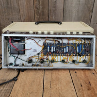 SOLD - Fender Bassman Amp Head 6G6 - B Blond Tolex Oxblood Grille 1962 - Mahar's Vintage Guitars