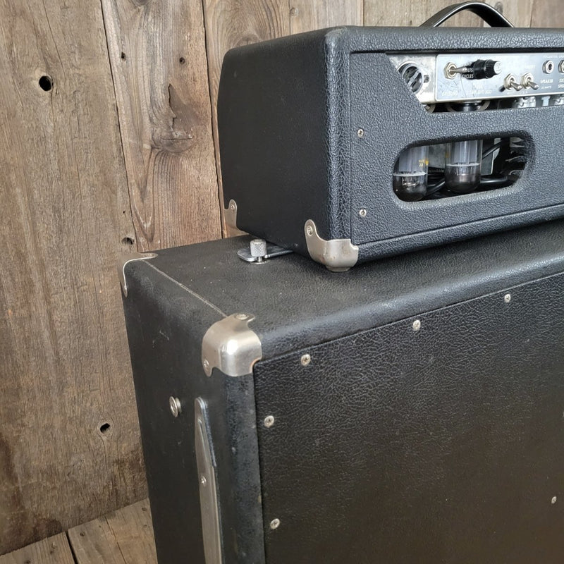 SOLD - Fender Bassman Head and 2x12 Cabinet January 1967 - Mahar's Vintage Guitars