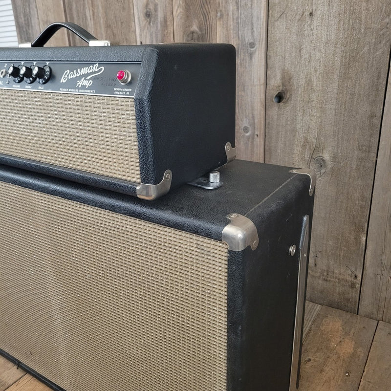 SOLD - Fender Bassman Head and 2x12 Cabinet January 1967 - Mahar's Vintage Guitars