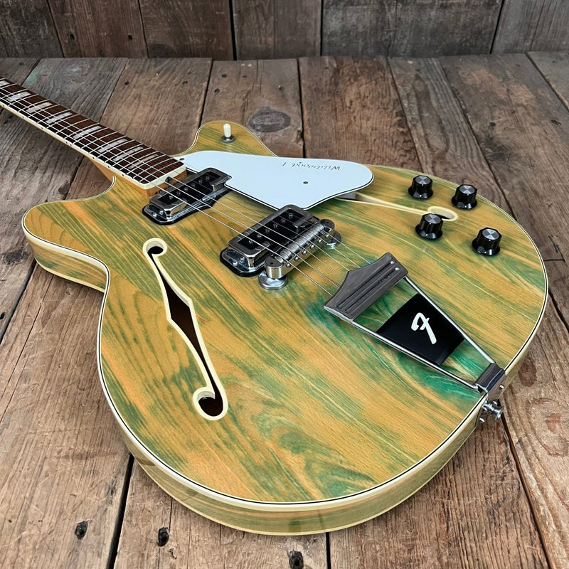 SOLD - Fender Coronado II Wildwood 1 1967 Rainbow Green - Mahar's Vintage Guitars
