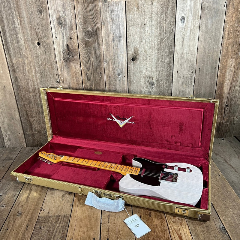 SOLD - Fender Custom '52 Telecaster Journeyman Relic 2022 White Blonde - Mahar's Vintage Guitars