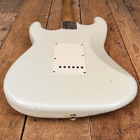 SOLD - Fender Custom Shop 64 Stratocaster Journeyman Super Faded Aged Sonic Blue 2018 - Mahar's Vintage Guitars