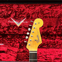 SOLD - Fender Custom Shop 64 Stratocaster Journeyman Super Faded Aged Sonic Blue 2018 - Mahar's Vintage Guitars