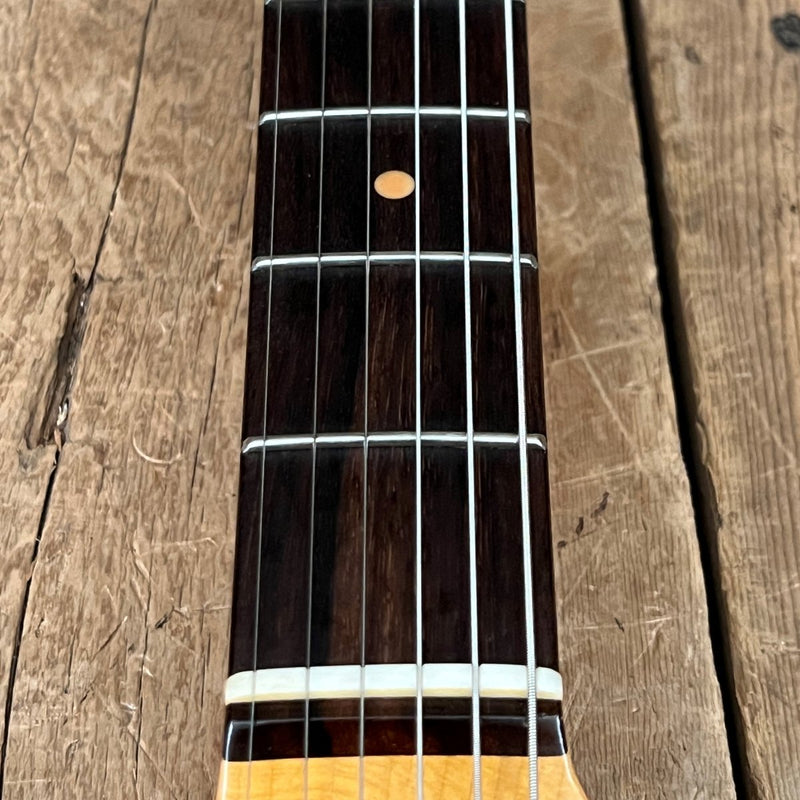 SOLD - Fender Custom Shop 64 Stratocaster Journeyman Super Faded Aged Sonic Blue 2018 - Mahar's Vintage Guitars