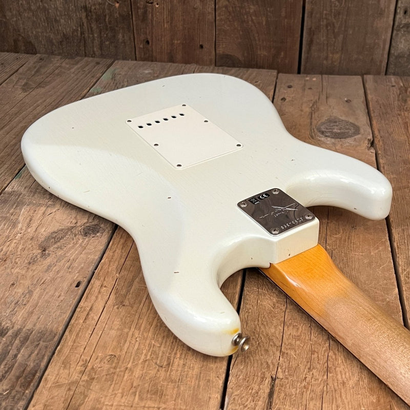 SOLD - Fender Custom Shop 64 Stratocaster Journeyman Super Faded Aged Sonic Blue 2018 - Mahar's Vintage Guitars
