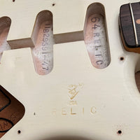 SOLD - Fender Custom Shop 64 Stratocaster Journeyman Super Faded Aged Sonic Blue 2018 - Mahar's Vintage Guitars