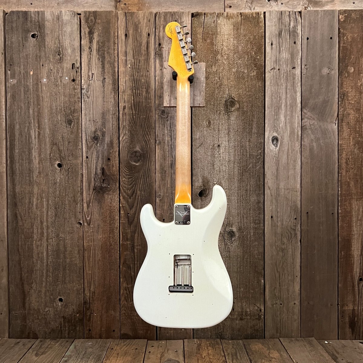 SOLD - Fender Custom Shop 64 Stratocaster Journeyman Super Faded Aged Sonic Blue 2018 - Mahar's Vintage Guitars