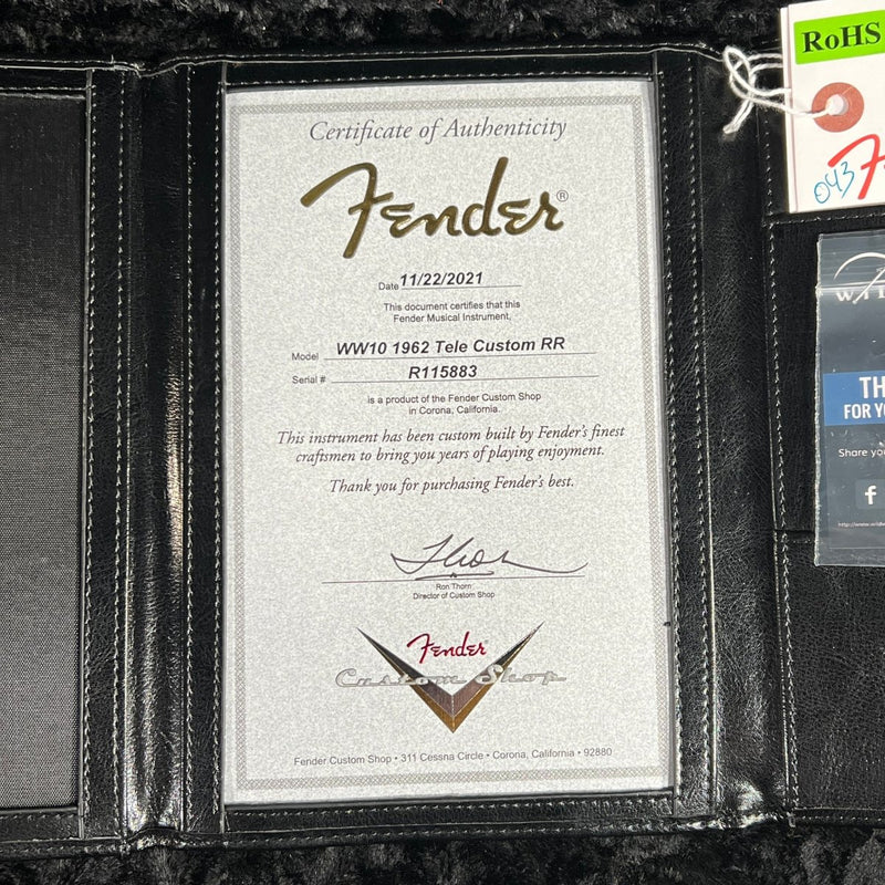 Sold - Fender Custom Telecaster 2021 Silver Sparkle *Josefina hand wounds - Mahar's Vintage Guitars