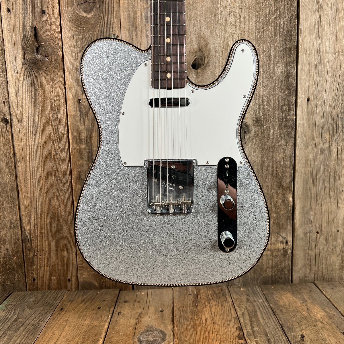 Sold - Fender Custom Telecaster 2021 Silver Sparkle *Josefina hand wounds - Mahar's Vintage Guitars