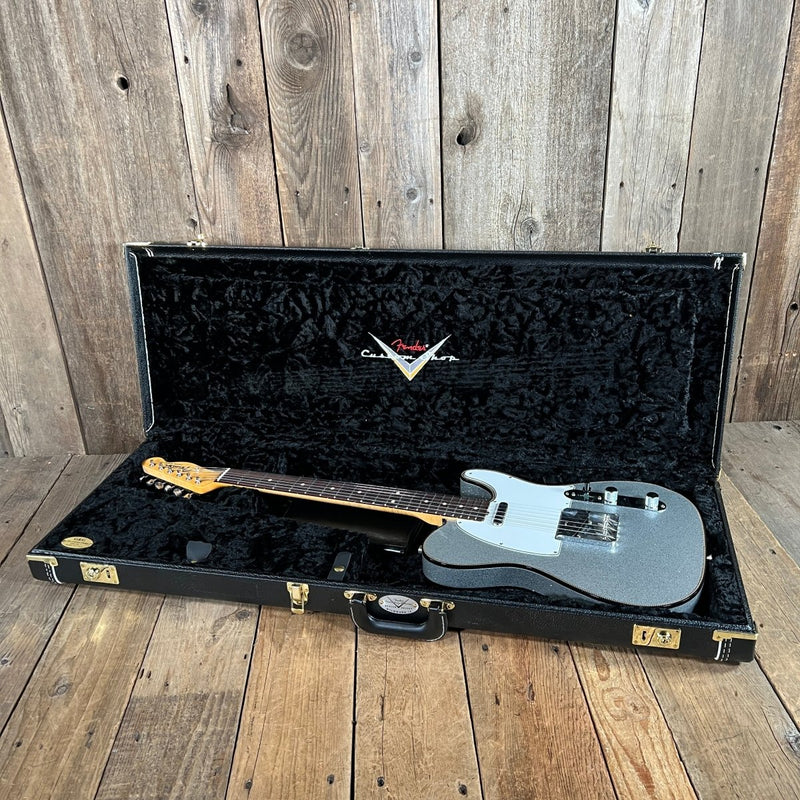 Sold - Fender Custom Telecaster 2021 Silver Sparkle *Josefina hand wounds - Mahar's Vintage Guitars