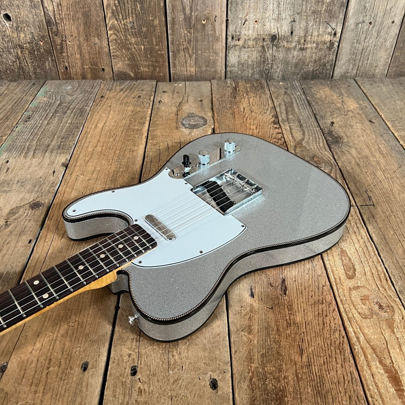 Sold - Fender Custom Telecaster 2021 Silver Sparkle *Josefina hand wounds - Mahar's Vintage Guitars