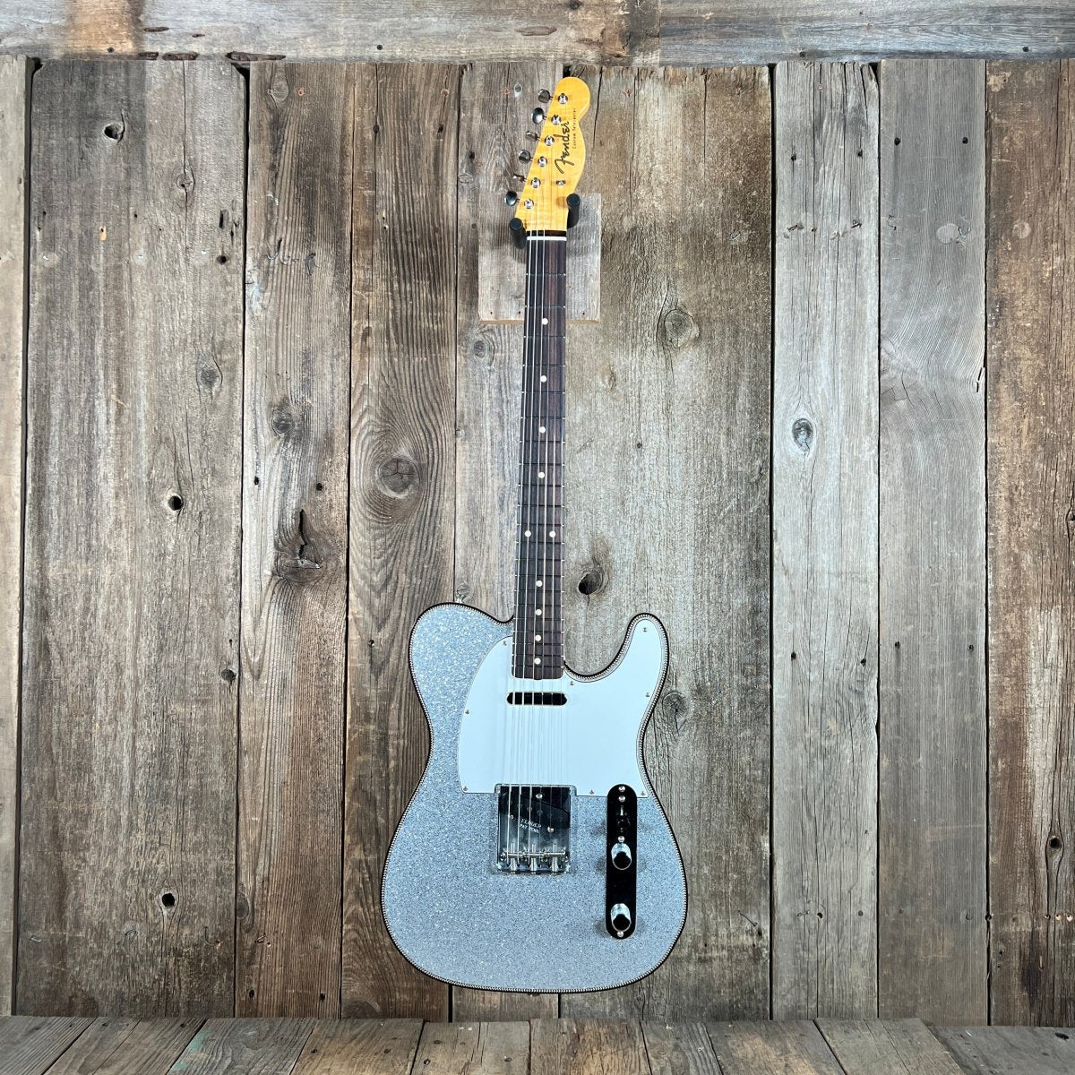 Sold - Fender Custom Telecaster 2021 Silver Sparkle *Josefina hand wounds - Mahar's Vintage Guitars