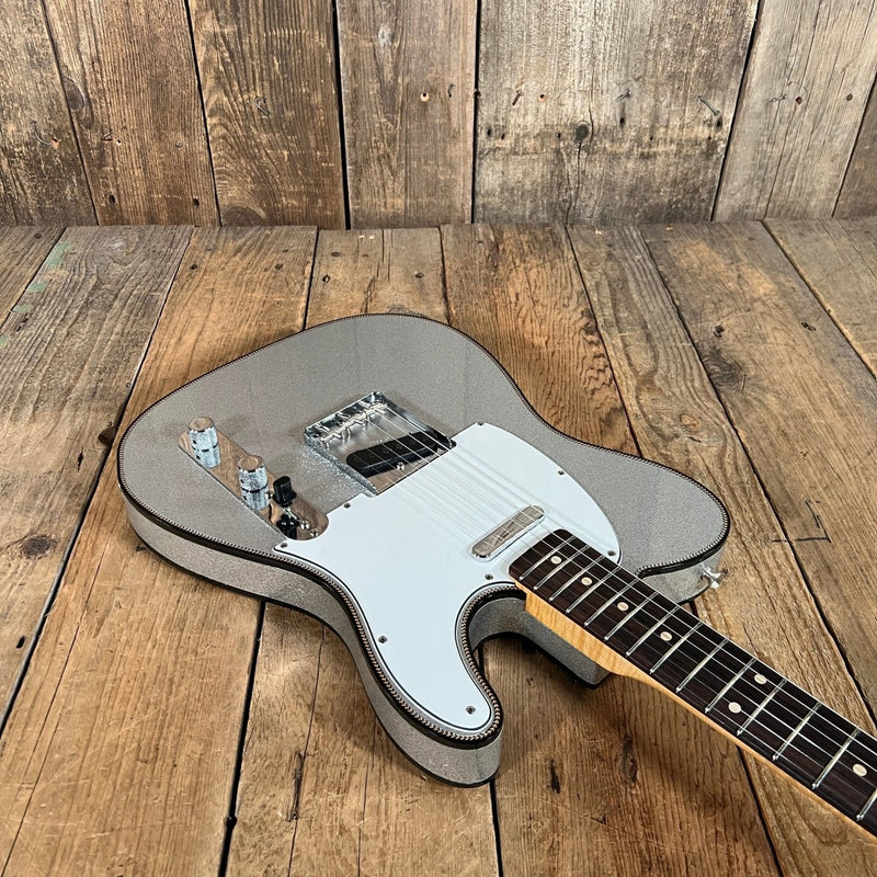Sold - Fender Custom Telecaster 2021 Silver Sparkle *Josefina hand wounds - Mahar's Vintage Guitars