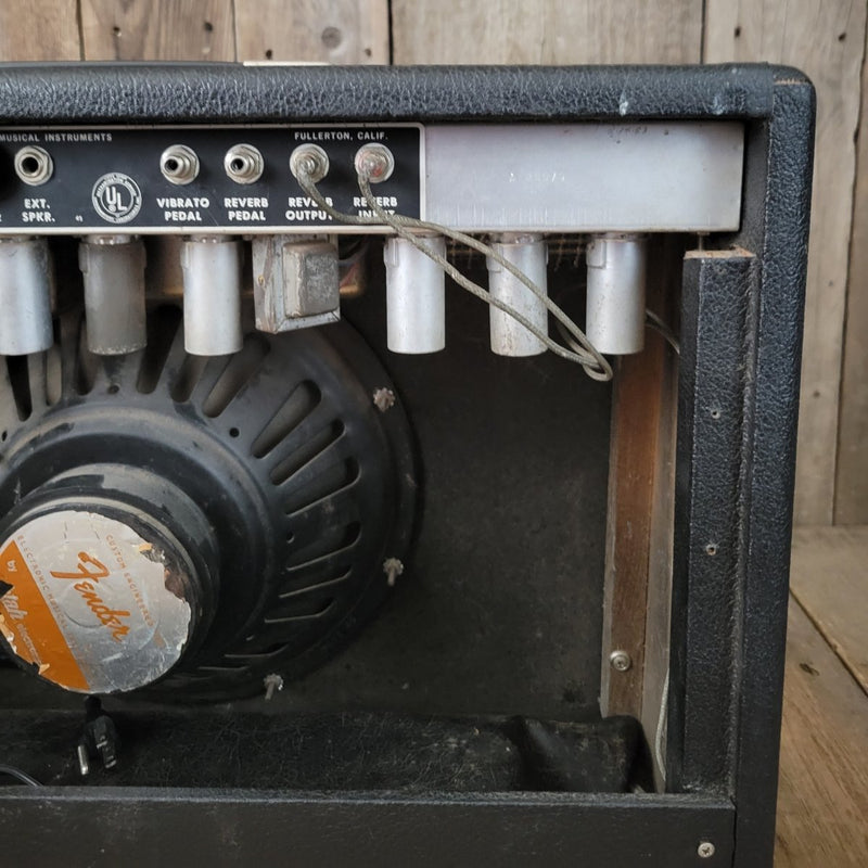 SOLD - Fender Deluxe Reverb AB763 1969 Silver Panel Drip Edge Black Line - Mahar's Vintage Guitars