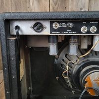 SOLD - Fender Deluxe Reverb AB763 1969 Silver Panel Drip Edge Black Line - Mahar's Vintage Guitars