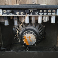 SOLD - Fender Deluxe Reverb AB763 1969 Silver Panel Drip Edge Black Line - Mahar's Vintage Guitars