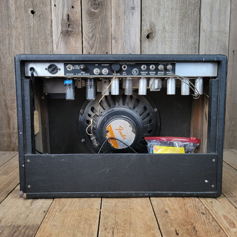 SOLD - Fender Deluxe Reverb AB763 1969 Silver Panel Drip Edge Black Line - Mahar's Vintage Guitars