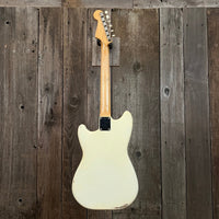 SOLD - Fender Duo Sonic 1964 Olympic White Pre CBS Clay Dot - Mahar's Vintage Guitars