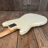 SOLD - Fender Duo Sonic 1964 Olympic White Pre CBS Clay Dot - Mahar's Vintage Guitars