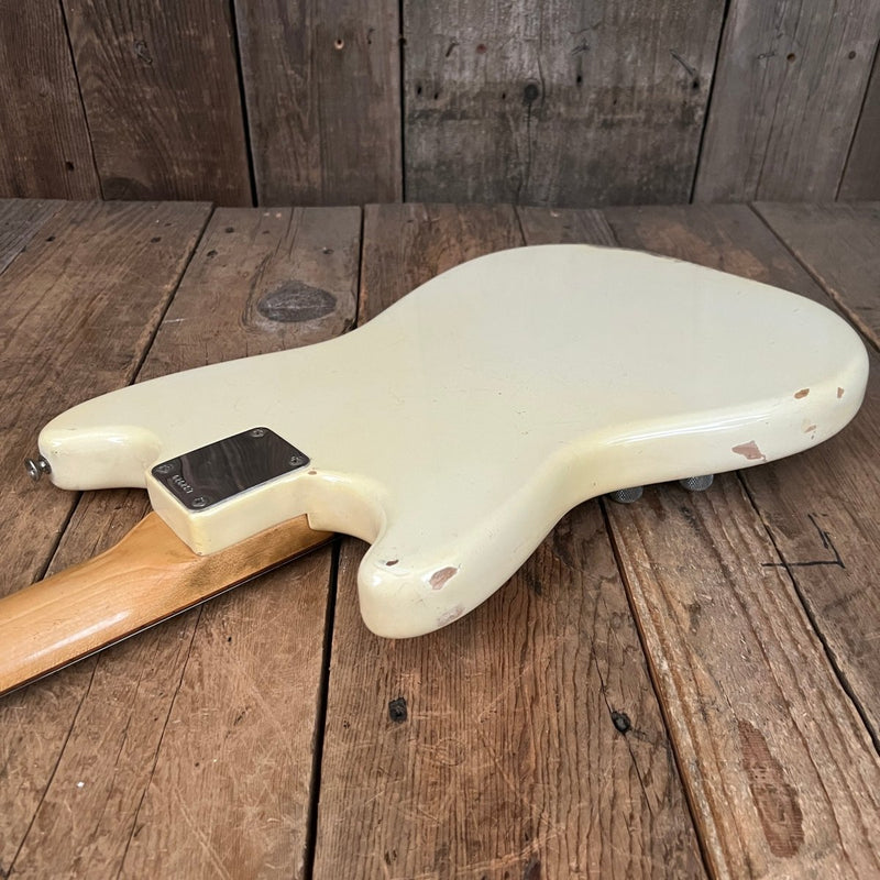 SOLD - Fender Duo Sonic 1964 Olympic White Pre CBS Clay Dot - Mahar's Vintage Guitars